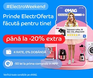 Electro Weekend 3 - 6 aprilie 2026 — reducere 0% de la 0 lei la 0 lei
